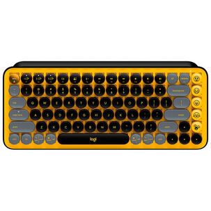 Teclado Logitech Pop Keys Amarillo Mecánico Inalambrico