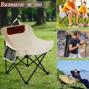 Silla Plegable Camping Beige