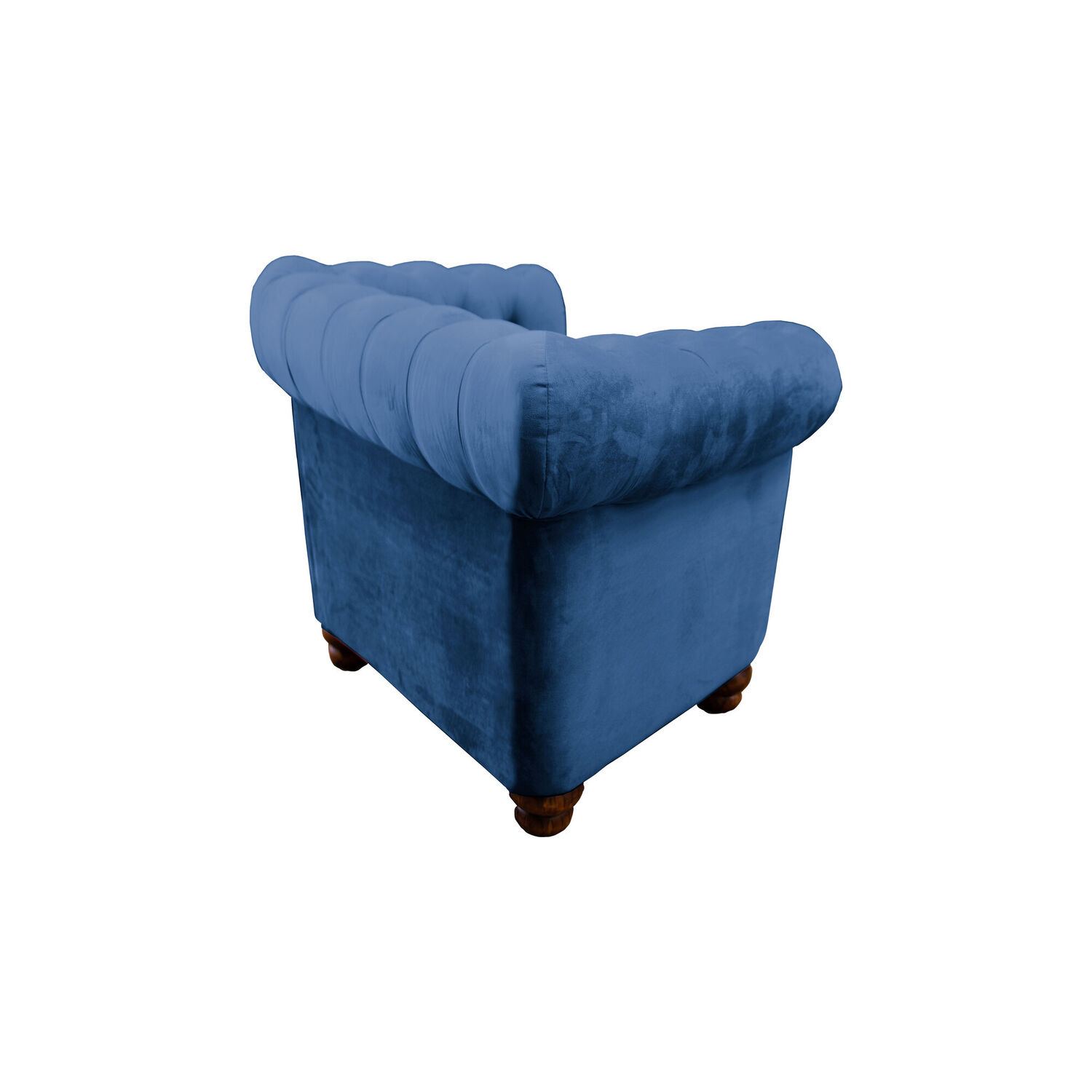 Sofa Florencia 1 Cuerpo Tela Velvet Azul Petroleo image number 2.0