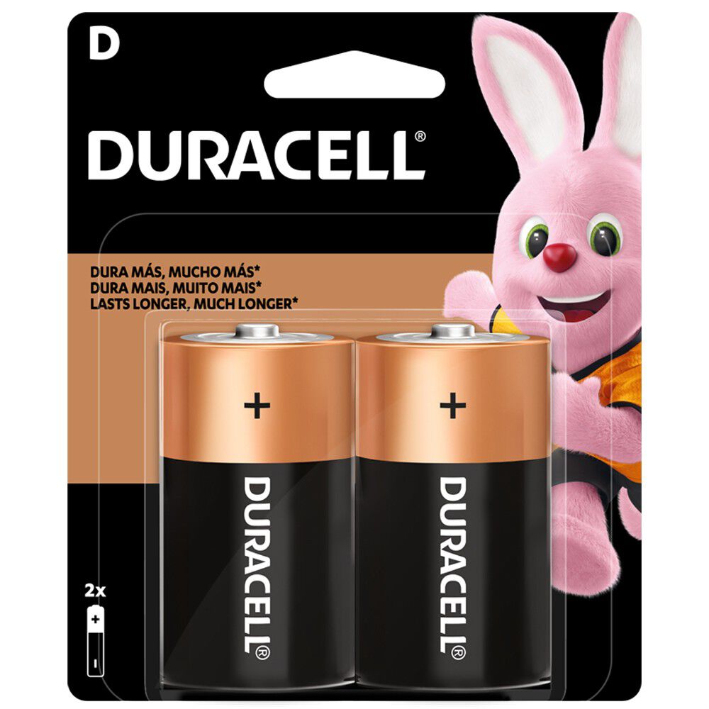 Pilas Alcalinas D 2 Un. - Duracell image number 0.0