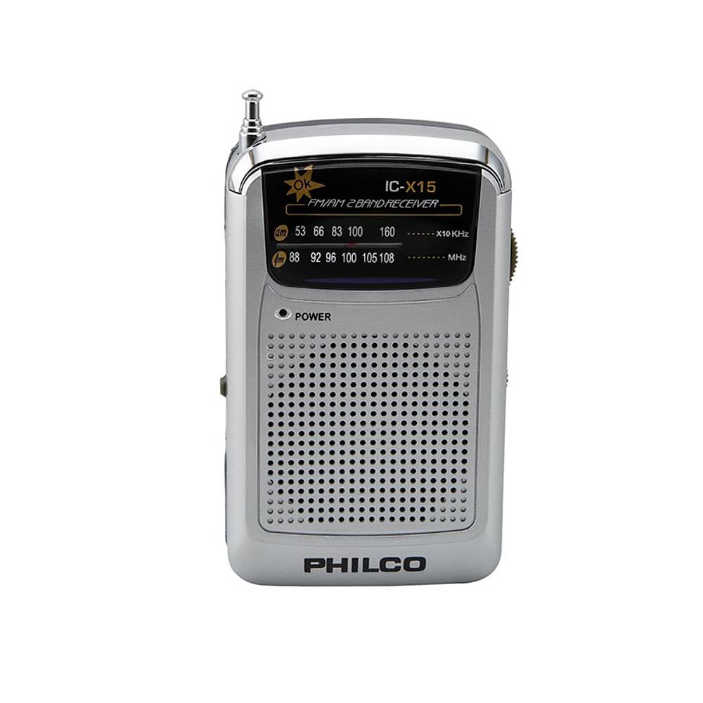 Radio Port&aacute;til A Pilas Fm Am Con Aud&iacute;fonos Philco image number 0.0