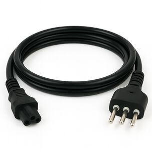 Cable De Poder Tipo Trébol 1.8 Mt Reforzado 220v / 3 Pin
