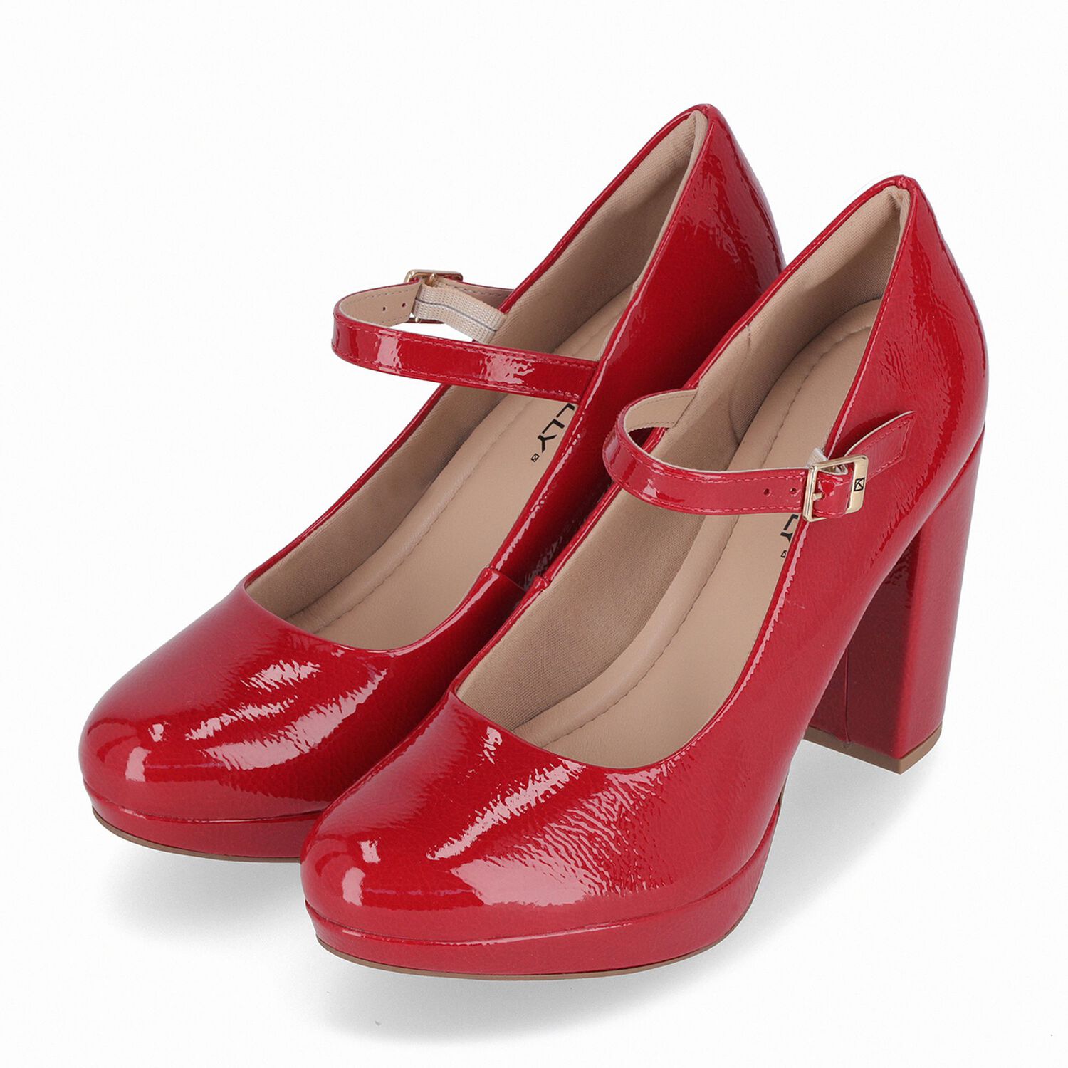 Zapato Mary Jane Mujer Rojo Evelin Piccadilly image number 2.0