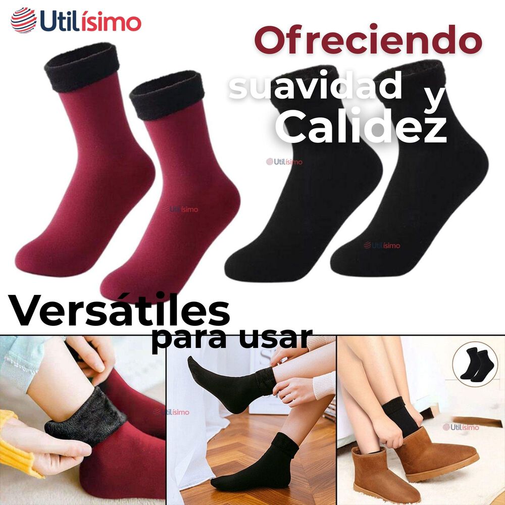 Pack 12 Pares Calcetines Polar Térmico Con Interior Afelpado Mujer Surtido image number 4.0