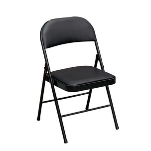 Silla Plegable Acolchada Negra Fold
