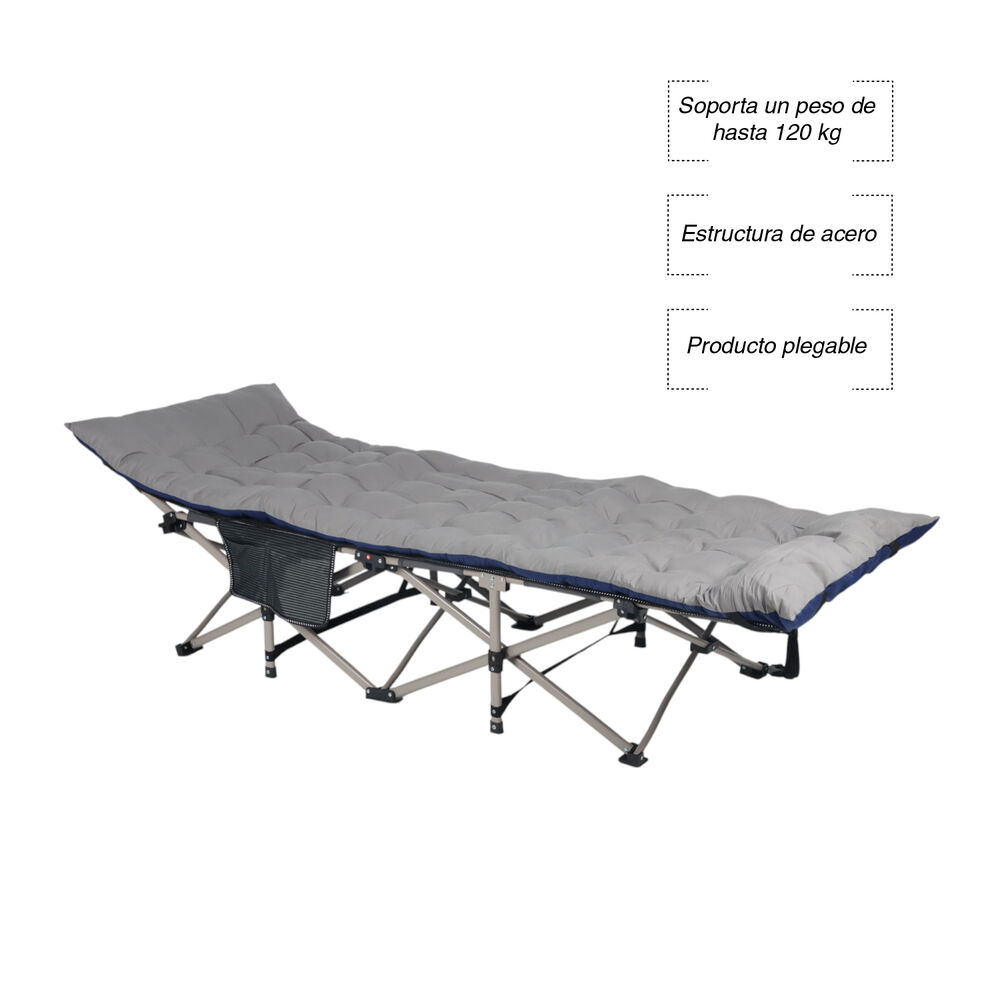 Cama Plegable De Camping Azul image number 3.0