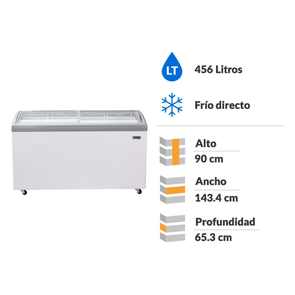 Freezer Horizontal Ventus CTV-460C / 456 Litros image number 1.0
