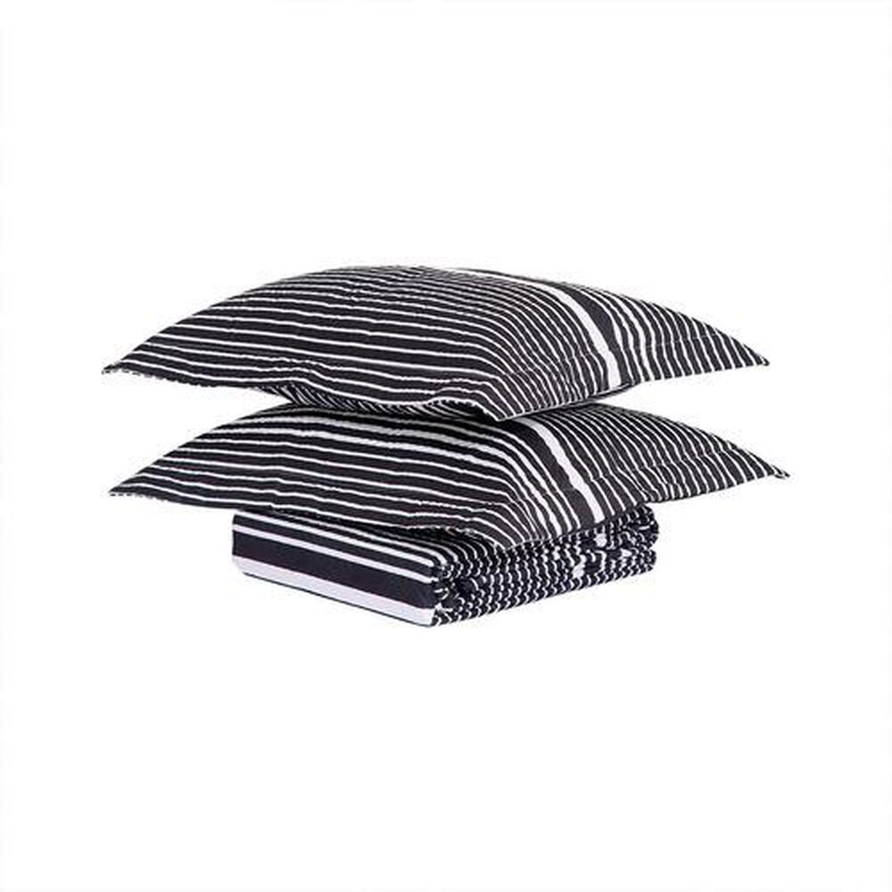 Quilt Andes Estampado King Listado Negro image number 2.0