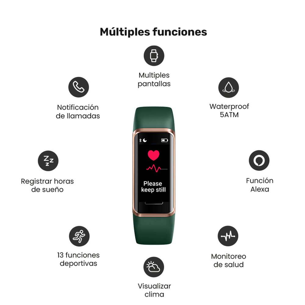 Banda Smartband Lhotse Urban Gt Green image number 5.0