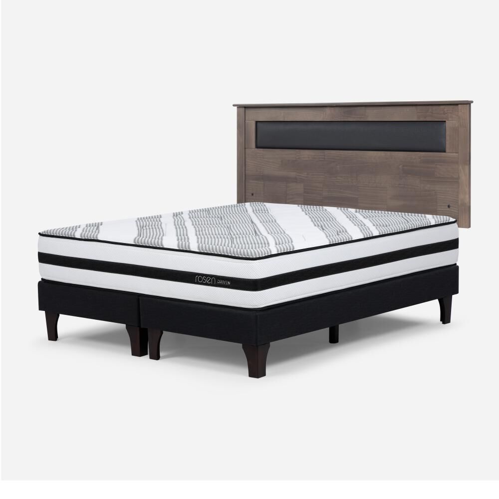 Cama Europea Rosen Driven / 2 Plazas / Base Dividida + Respaldo image number 2.0