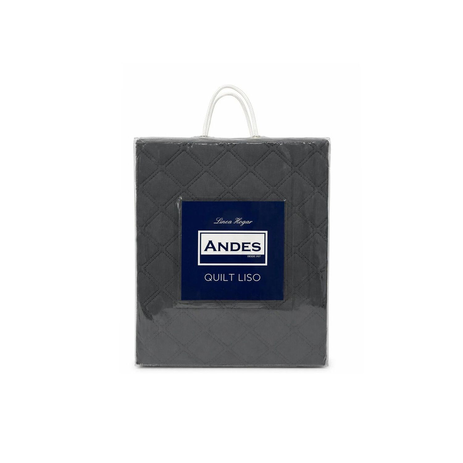 Quilt Andes Liso Gris King image number 1.0