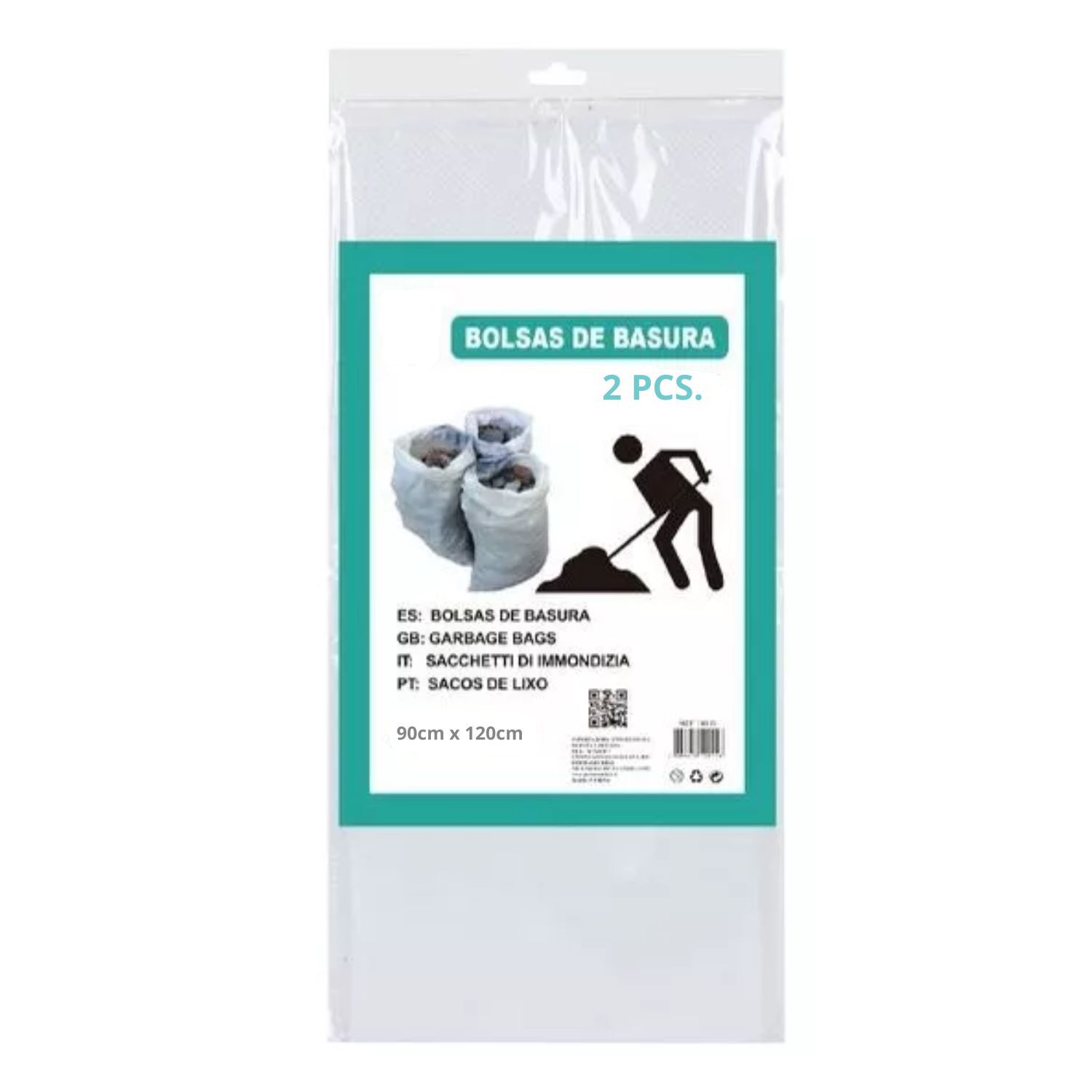 Pack De 2 Bolsas De Basura Doble Costura Pvc De 90x120 Cm image number 3.0