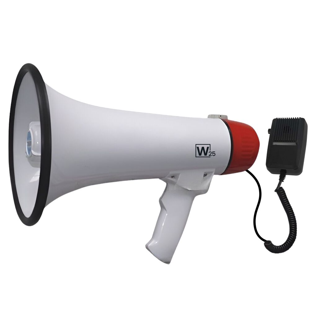 Meg&aacute;fono Amplificador 25w Recargable +micr&oacute;fono De Mano 500m image number 7.0