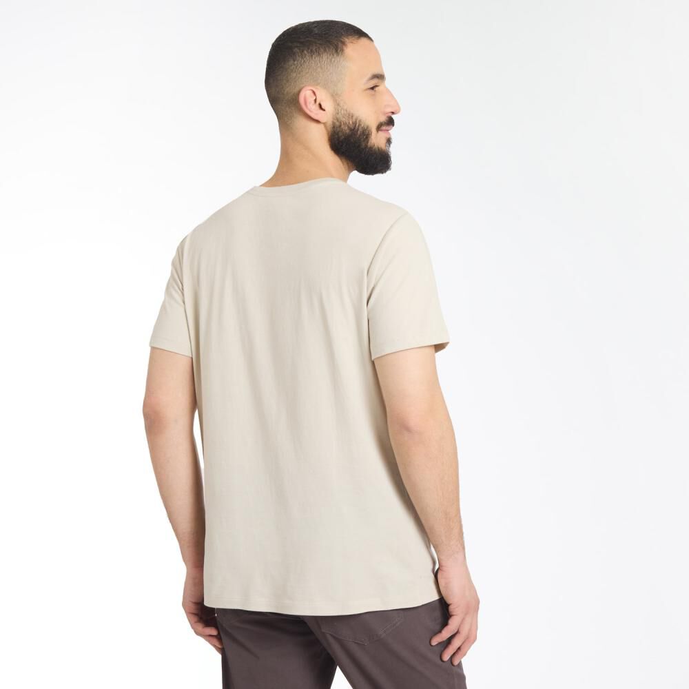 Polera Estampada Manga Corta Cuello Redondo Hombre Az Black image number 3.0