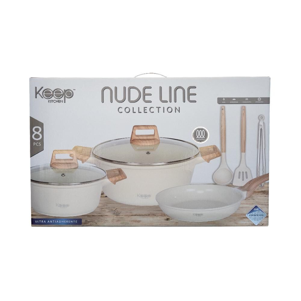 Bater&iacute;a De Cocina Keep Nude / 8 Piezas image number 6.0