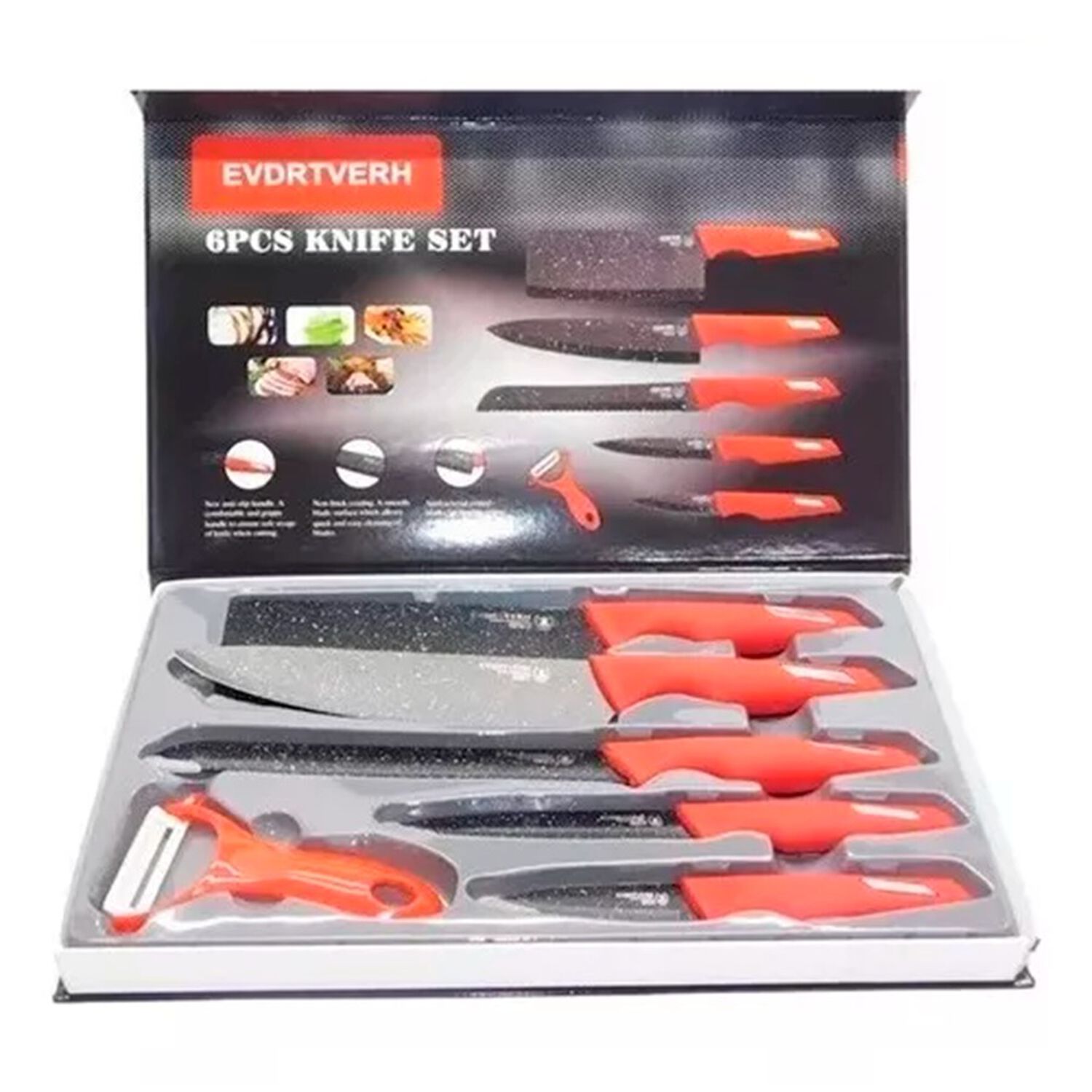 Set De 6 Cuchillos Profesionales Para Chef Y Cocina image number 3.0