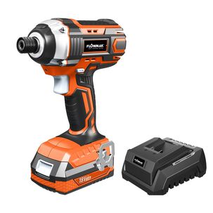 Atornillador Impacto 1/4 18v Con Bater&iacute;a, Marca Flowmak