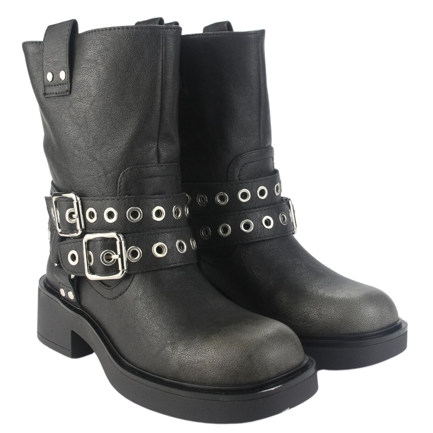 Botin Chalada Mujer Biker-5 Negro Casual image number 4.0