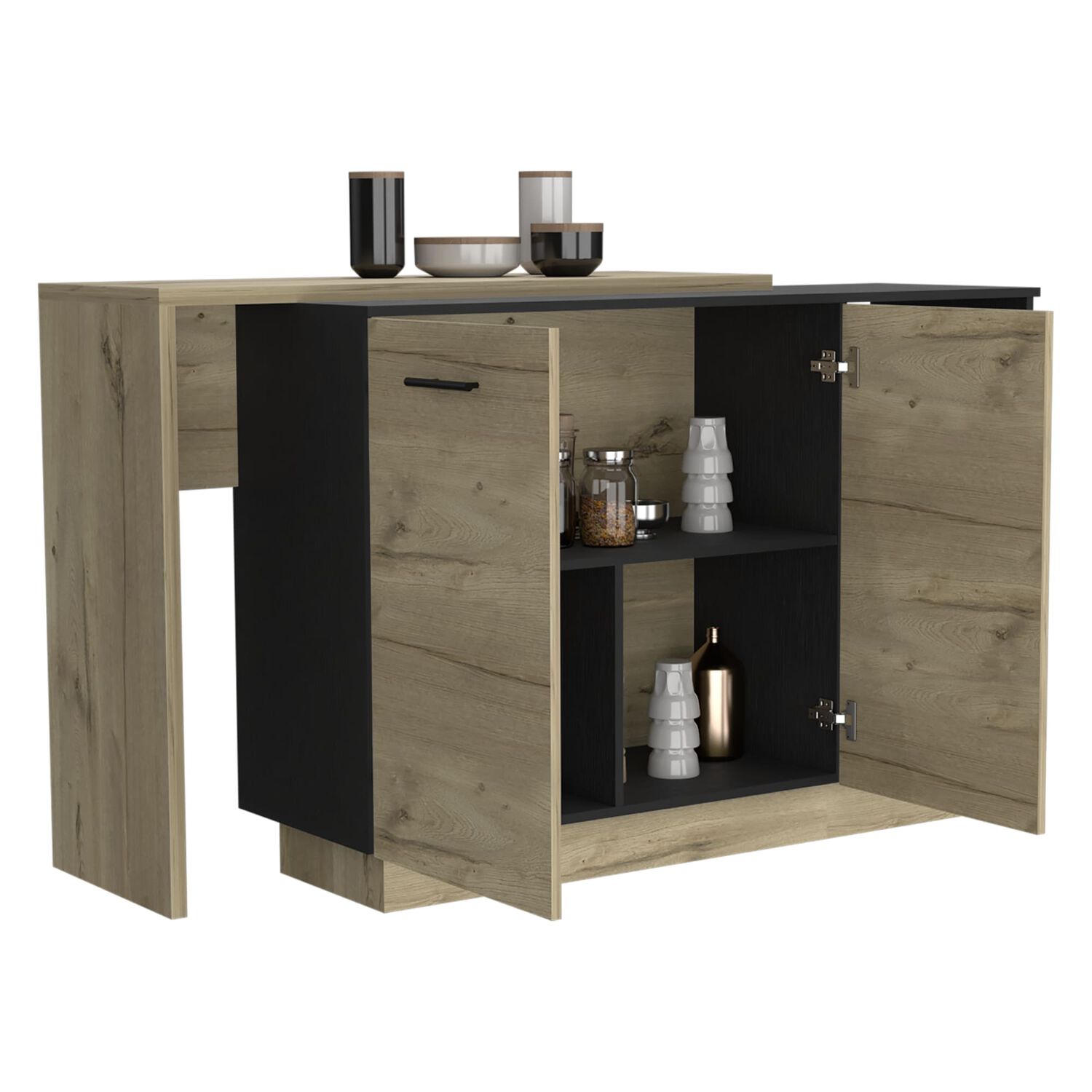 Isla De Cocina 2 Puertas Fm-009c - Caf&eacute; Claro image number 1.0