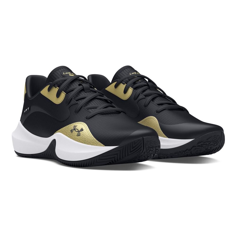Zapatilla Basketball Unisex Under Armour Ua Lockdown 7 Low Black image number 4.0