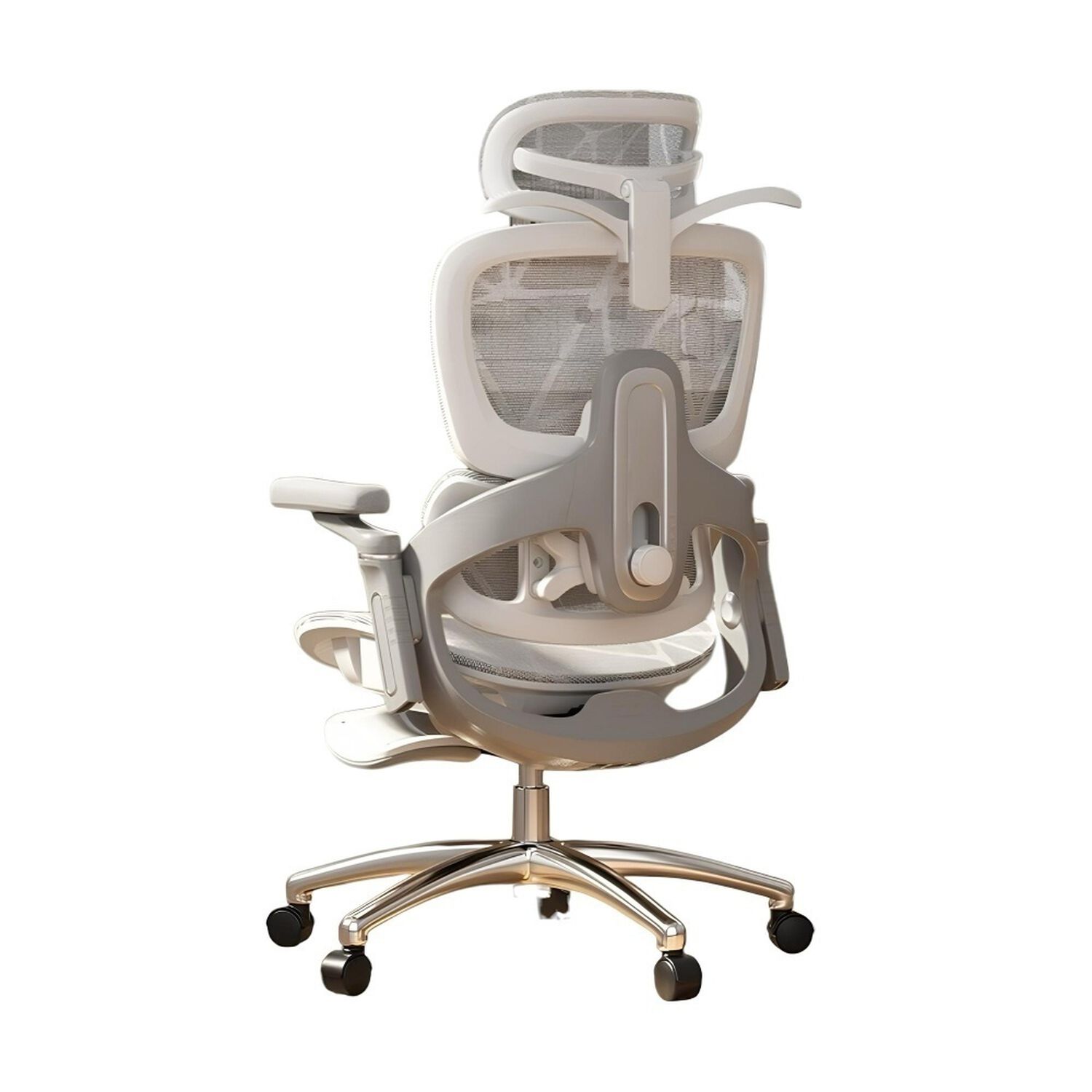 Silla De Escritorio &Uacute;ltra Premium E05 Gris Lubabycas image number 1.0