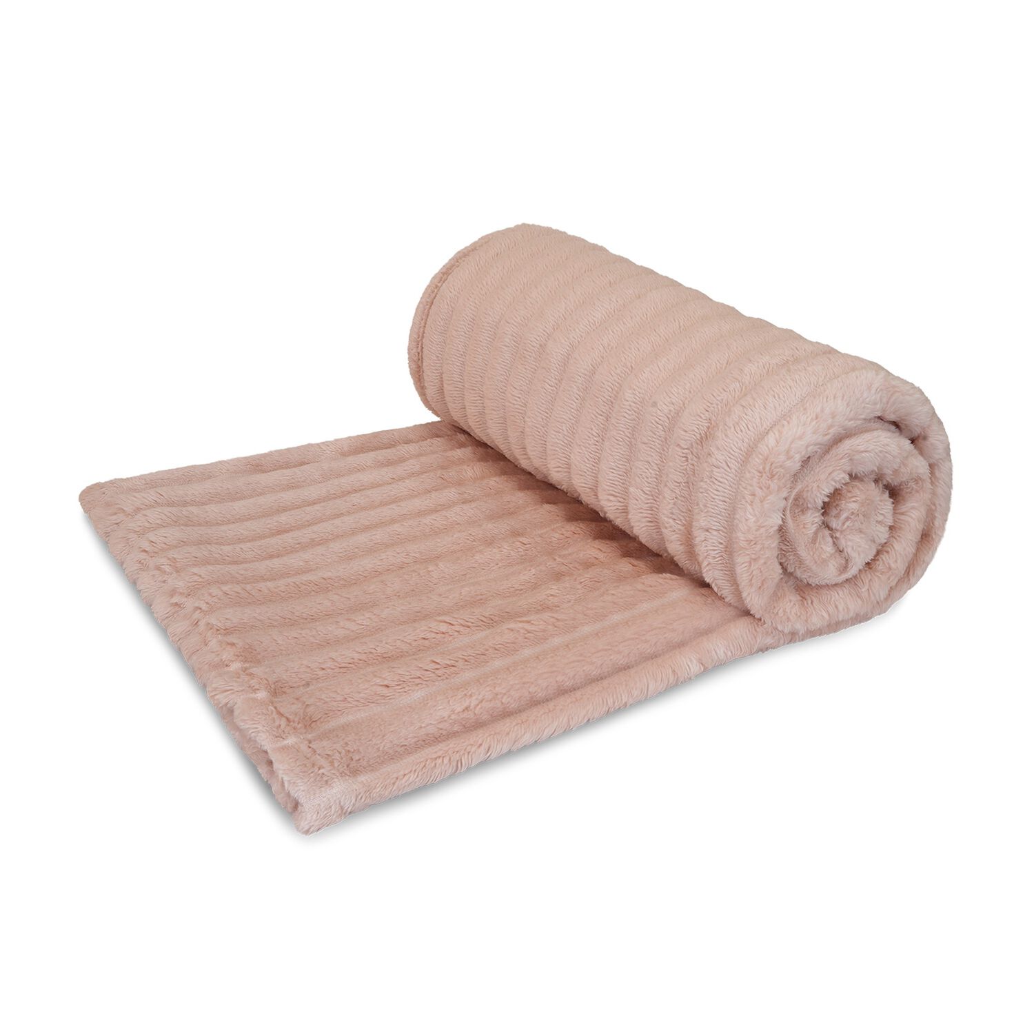 Pack 2 Mantas De Cama Nautica Home Jacquard Franela Ultrasuave 127x178cm Rosa image number 4.0