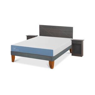 Cama Europea Cic Excellence / 2 Plazas / Base Normal + Set De Maderas