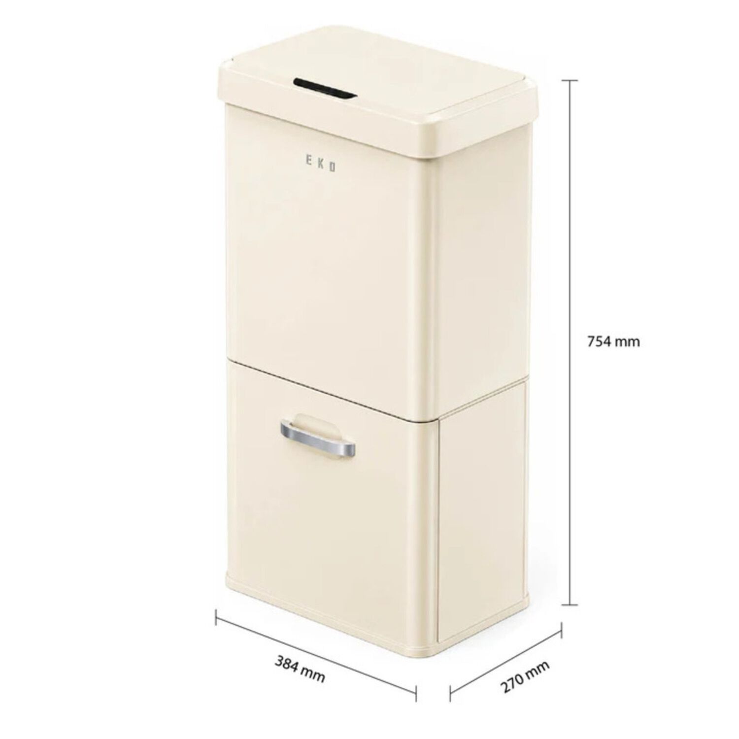 Basurero Vintage 2 Recipientes 32l +18l Sensor Bin Eko image number 2.0