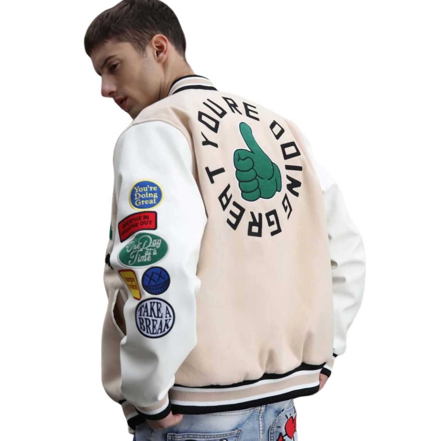 Chaqueta Universitaria Bomber Luxury image number 2.0