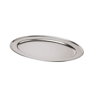 Bandeja Plato Oval Para Servicio 35cm Acero Inox Cuiner