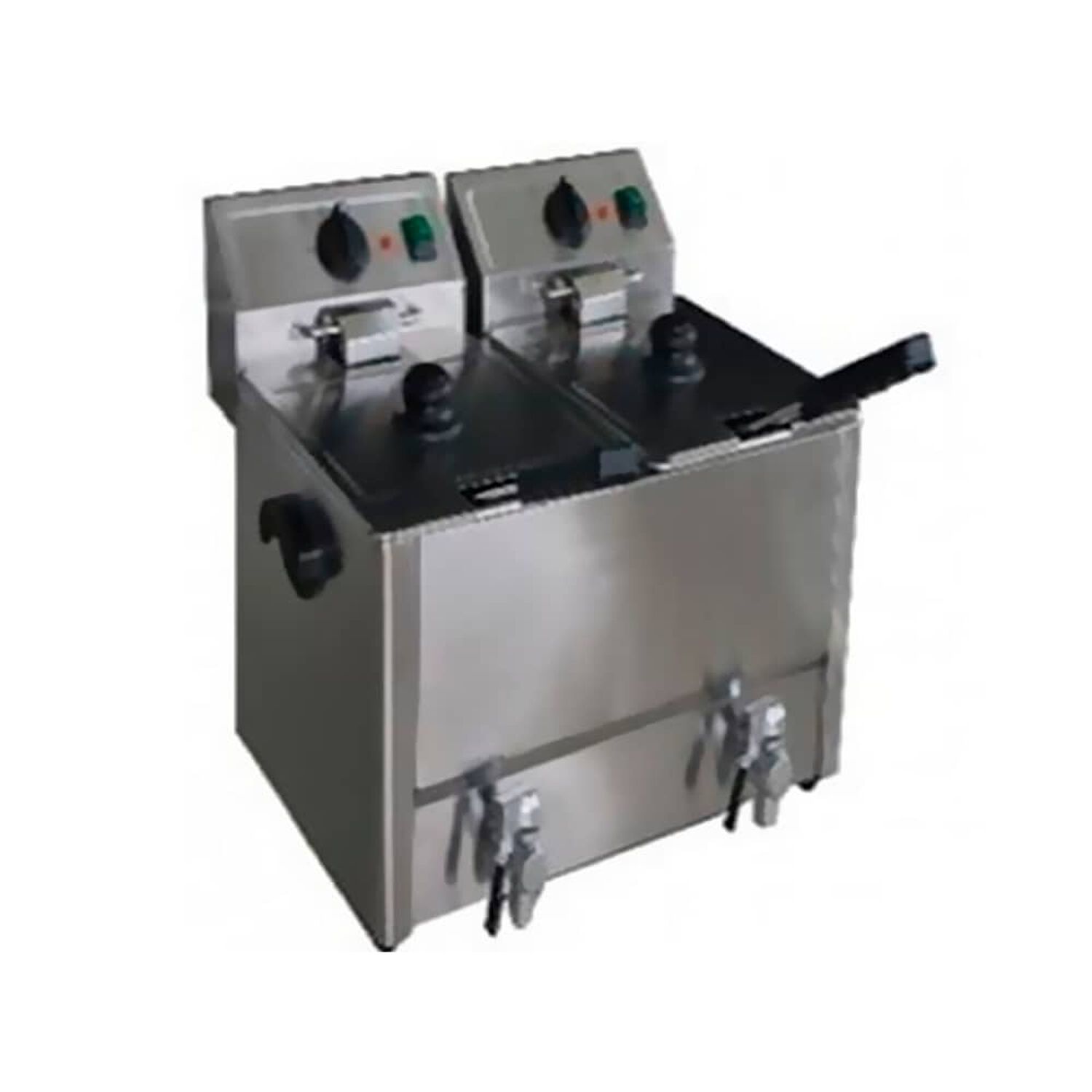 Freidora Electrica Ecobeck Linea Alta Con Despiche Kfe-8+8hq 2 Tacho 8lts image number 0.0