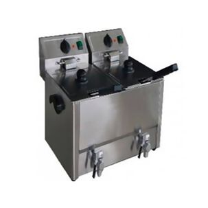 Freidora Electrica Ecobeck Linea Alta Con Despiche Kfe-8+8hq 2 Tacho 8lts