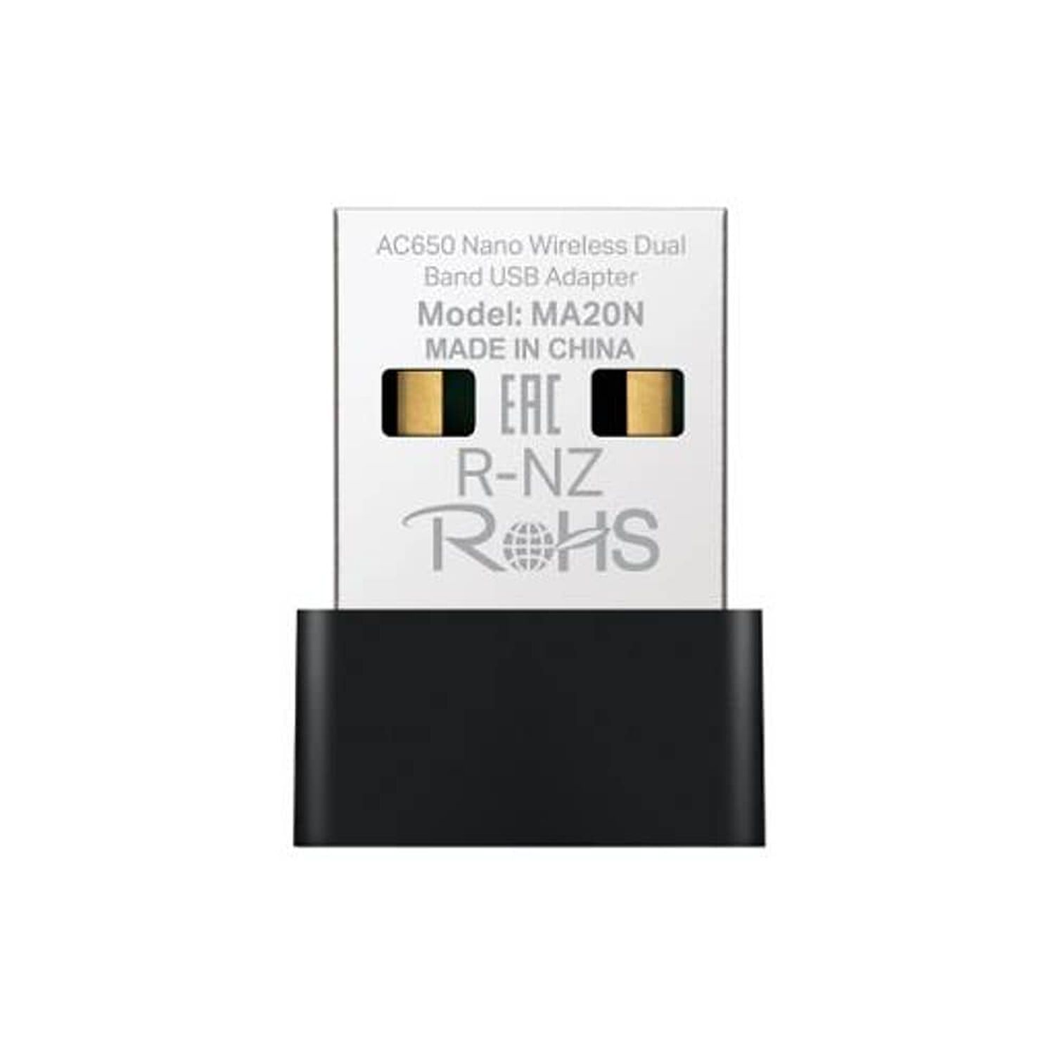 Adaptador Usb Nano Wi-fi Mercusys Ma20n Ac650 - Doble Banda, 433 Mbps, Wpa3, Plug & Play image number 1.0