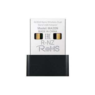 Adaptador Usb Nano Wi-fi Mercusys Ma20n Ac650 - Doble Banda, 433 Mbps, Wpa3, Plug & Play