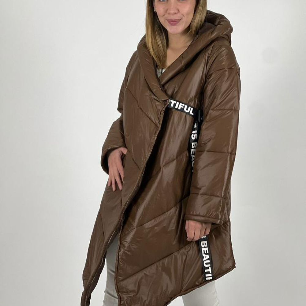 Parka Italiana Cruzada Con Amarre image number 8.0