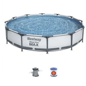 Piscina Estructural 305 X 76 Cm Bestway Con Bomba 4678 L