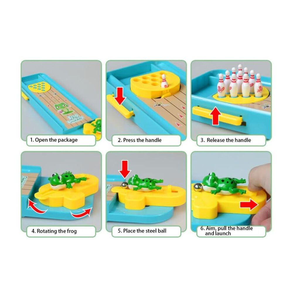 Juego De Mesa Ranita Pista De Bolos image number 4.0