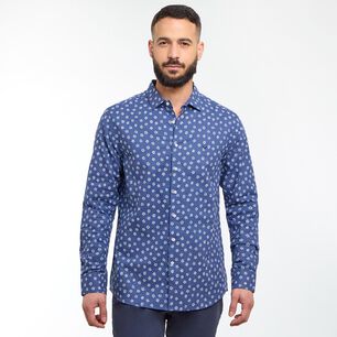 Camisa Lino Slim Fit Manga Larga Hombre Az Black
