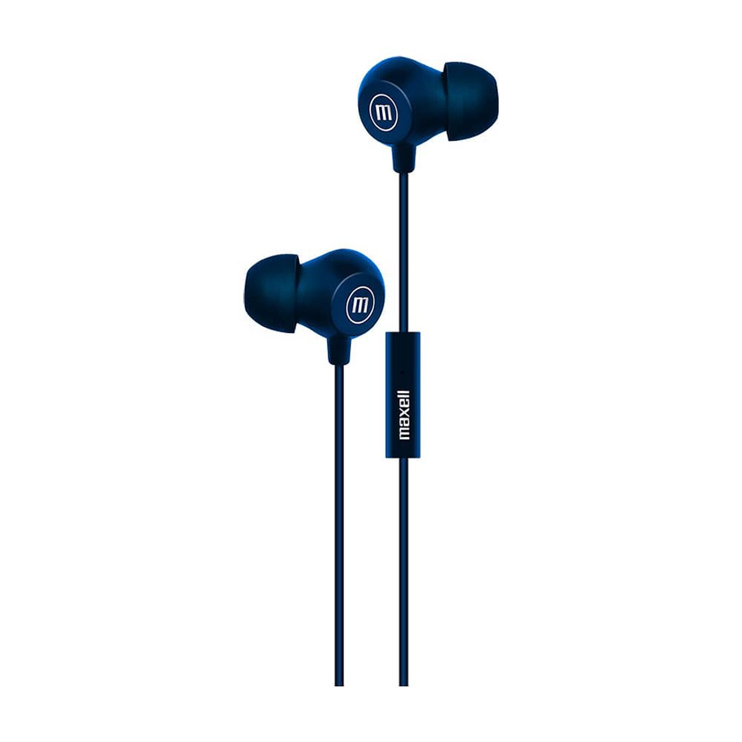 Pack 10 Aud&iacute;fonos Maxell In-bax Con Micr&oacute;fono In Ear 3.5mm Azul image number 1.0