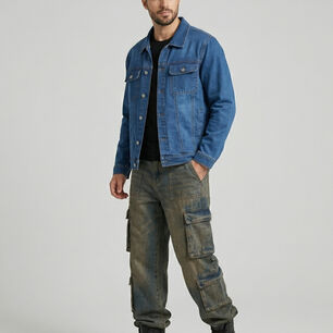 Chaqueta Mezclilla French Hombre