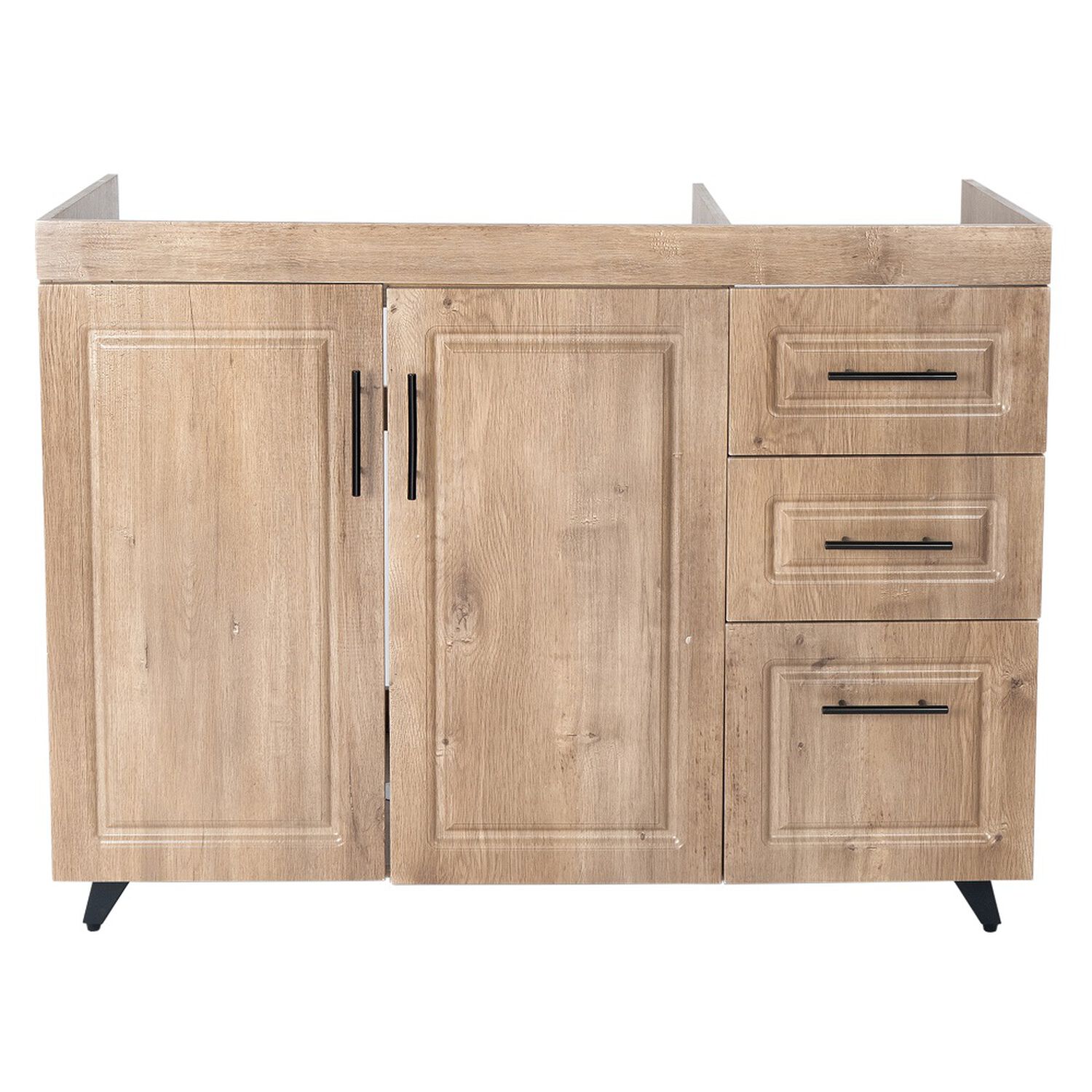 Kit Mueble Lavaplatos Wood Derecho Domsa (incluye Desag&uuml;e Con Sif&oacute;n) 100x50x90cm image number 0.0
