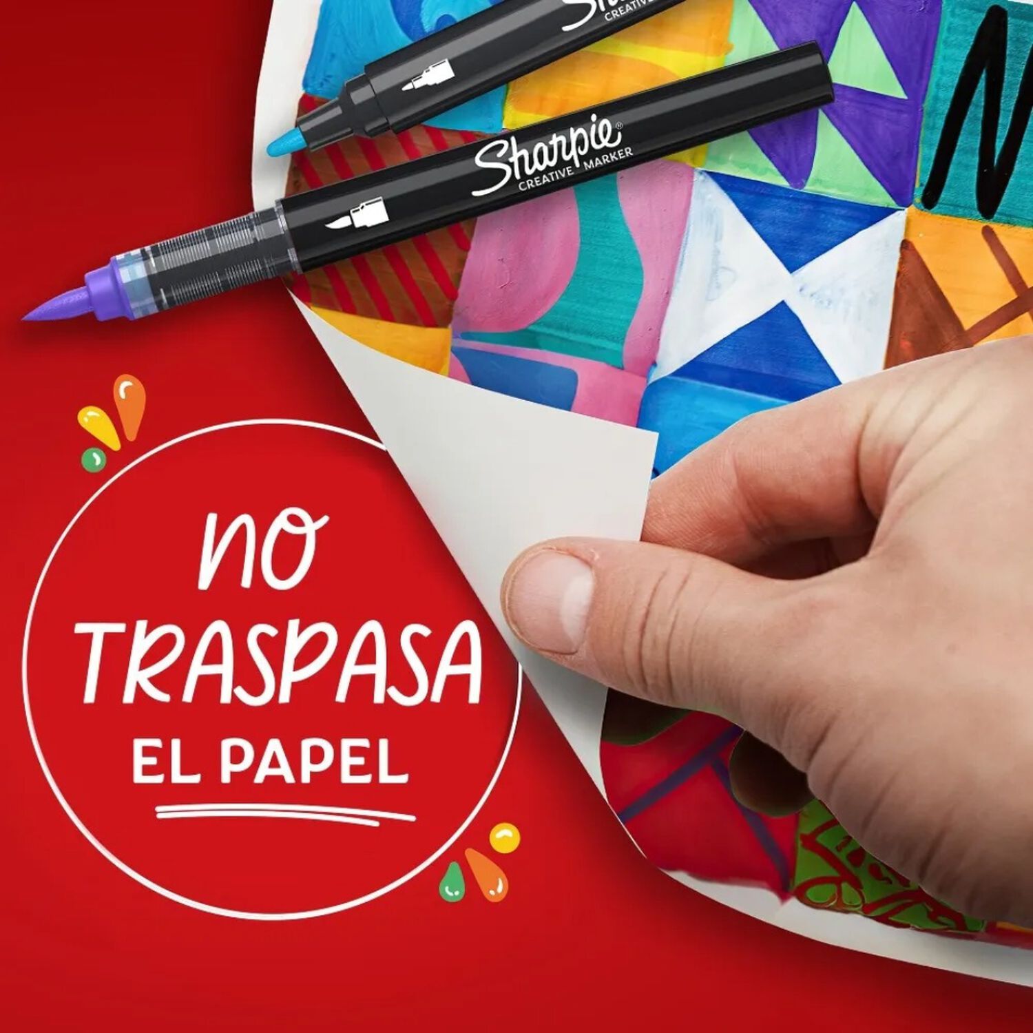 Sharpie Marcadores Acr&iacute;lico Punta Pincel 5 Colores Surtidos image number 9.0