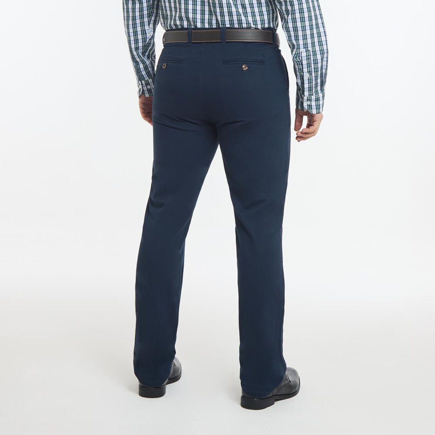 Pantal&oacute;n Liso Tiro Medio Regular Hombre Herald image number 3.0