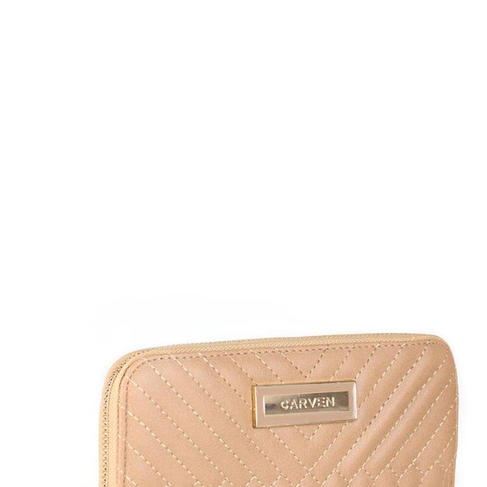 Billetera De Mujer Petunia Beige Carven image number 1.0
