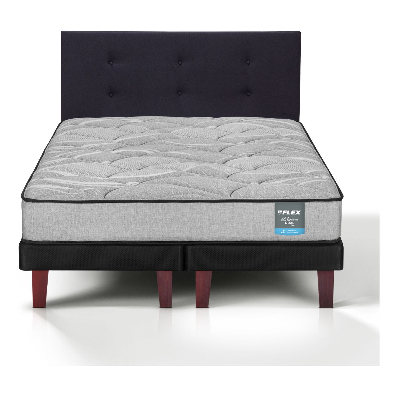 Cama Europea Flex Dream Dual / 1.5 Plazas + Respaldo image number 0.0