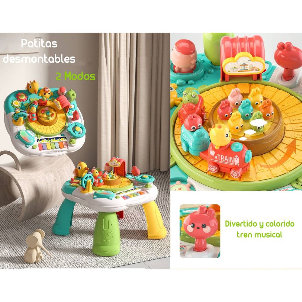 Juguete Mesa De Actividades Musical Lubabycas Roja image number 3.0