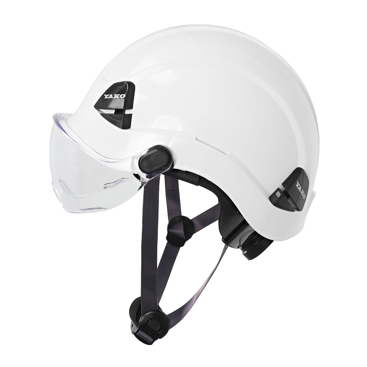 Casco Yako Steelpro Blanco Con Visera Isp image number 2.0