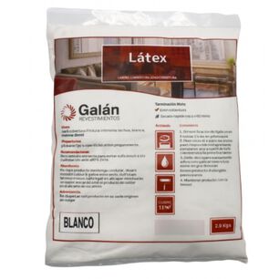 Pintura En Bolsa Latex 2.8 Kilos Blanca Galan