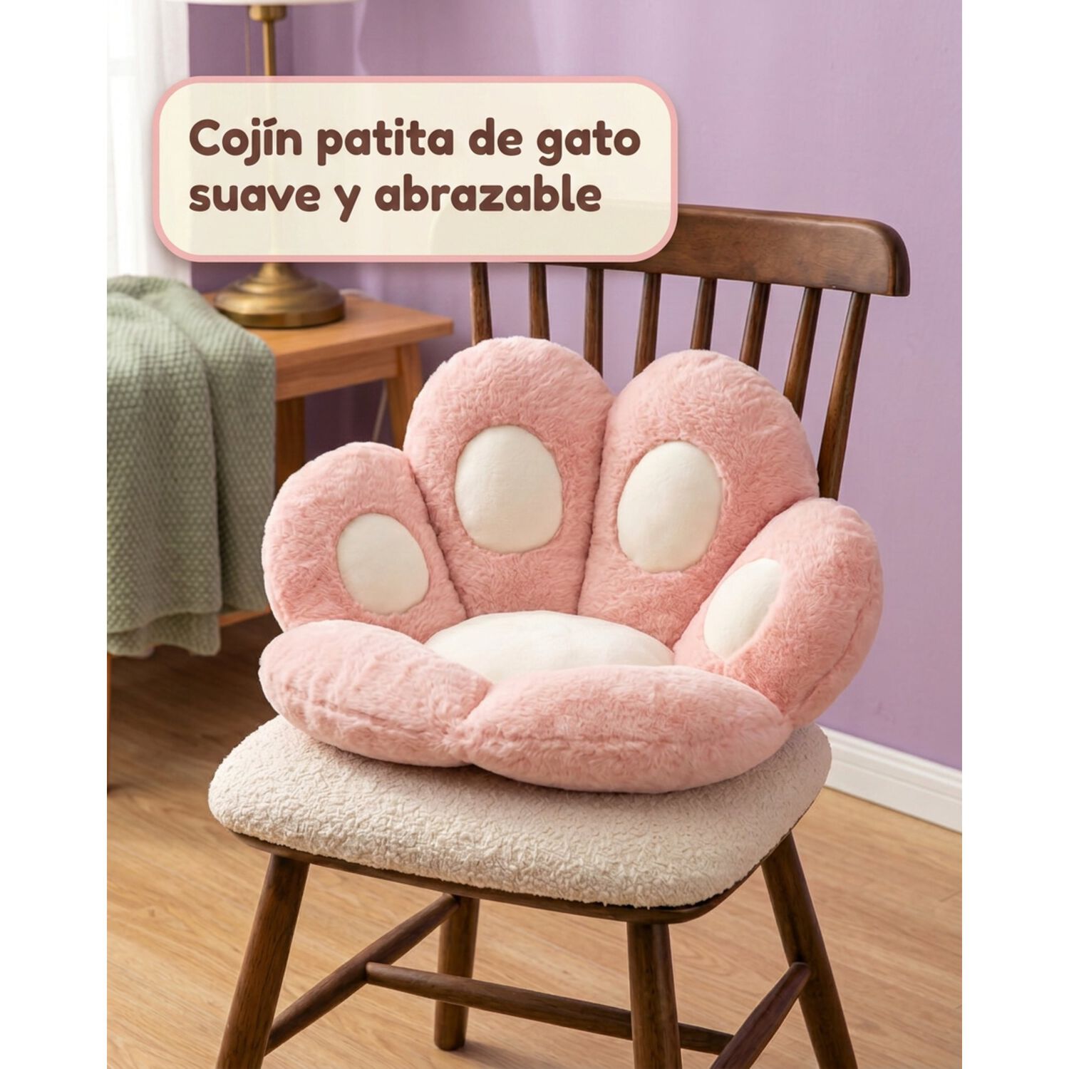 Coj&iacute;n Almohada Mano De Gatito Suave 70x61 image number 2.0