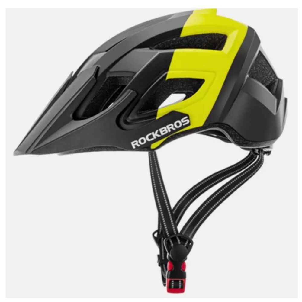 Casco Bicicleta Adulto Rockbros Negro Amarillo image number 0.0